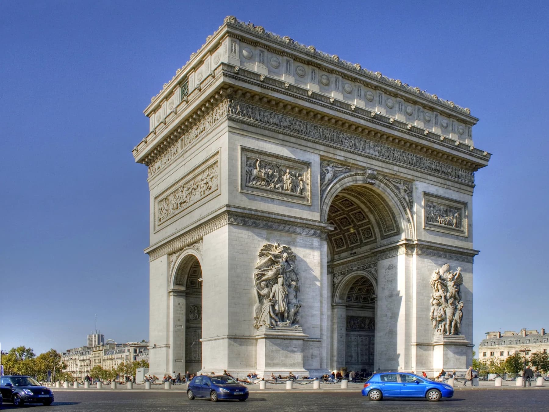 The Arc de Triomphe, Paris, France